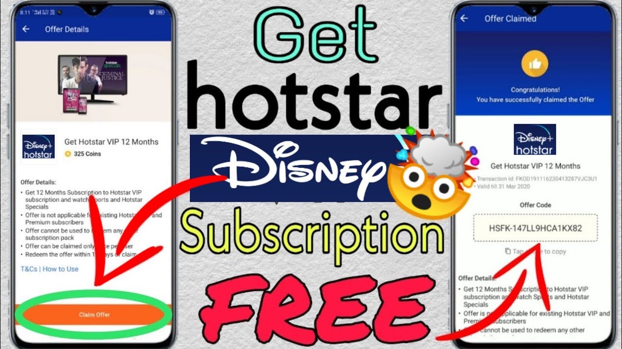 Disney+ Hotstar Referral Code QKCRPQ0 Get Free Subscription