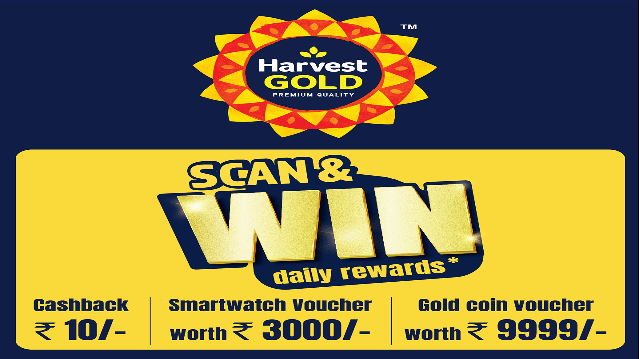 Harvest Gold Offer Get Free Rs 10 Paytm Cash or Prizes