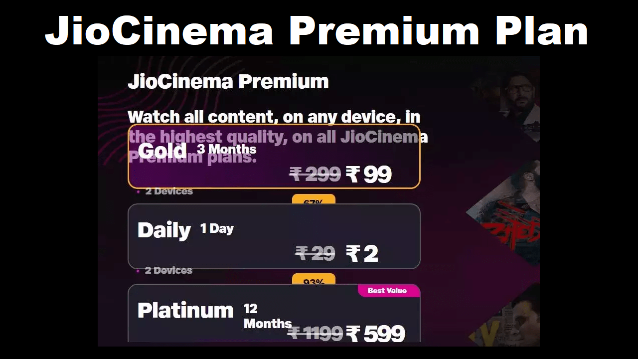 (JioVoot) JioCinema Premium Plans Price 2023 Get Free IPL
