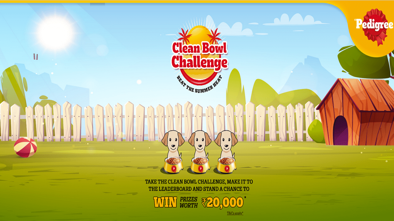 Play Pedigree Clean Bowl Challenge Win Free Upto ₹20000