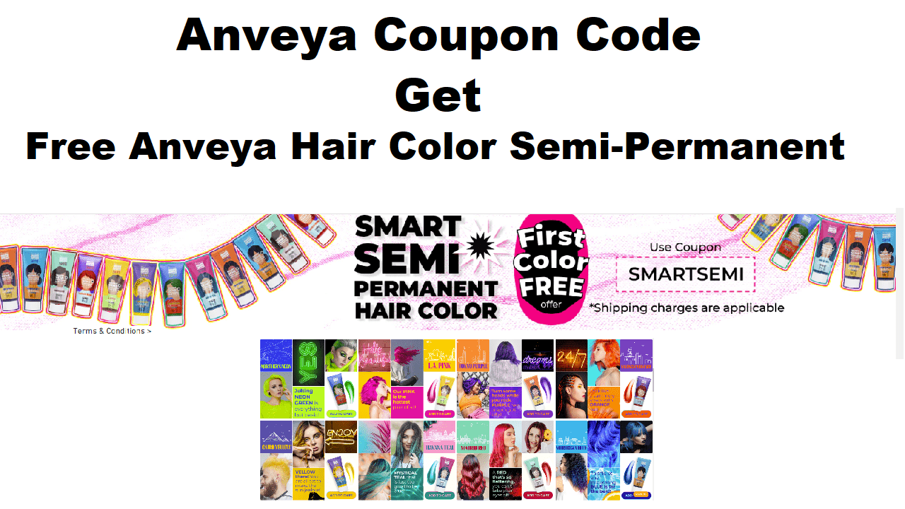 Anveya Coupon Code Get Free Anveya Hair Color Hyaplex