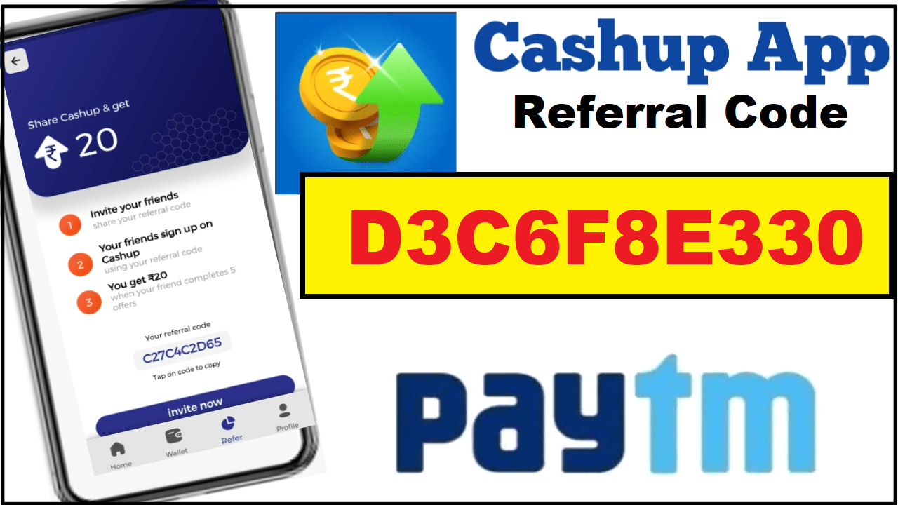Download APK Cashup Referral Code Get Free ₹15