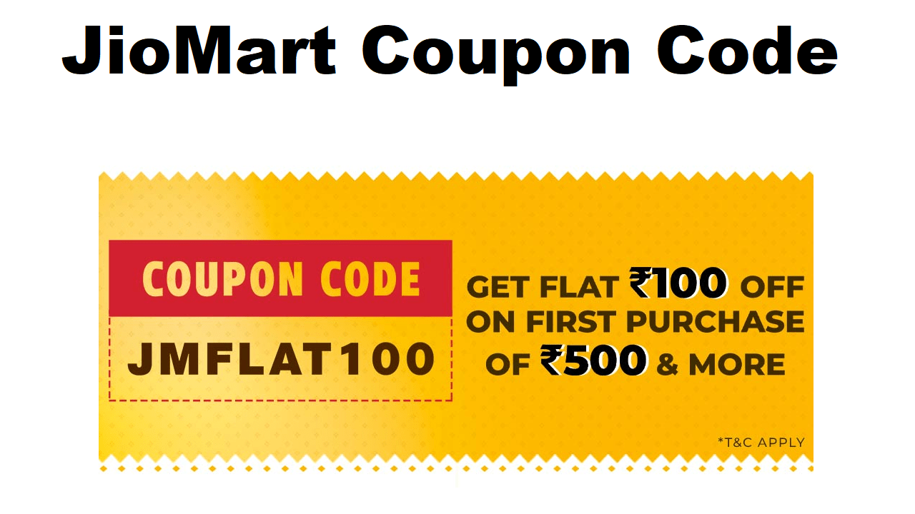 JioMart Coupon Code Get Free Rs 100 OFF for New User