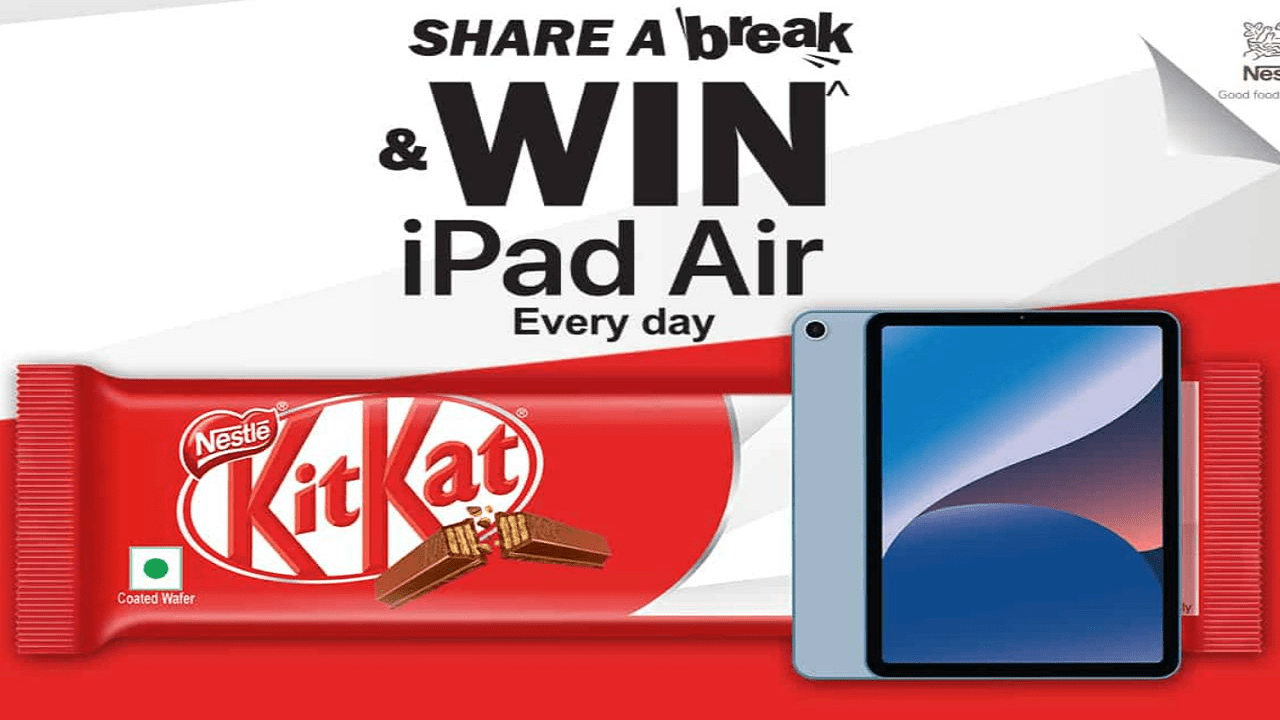 Kitkat Share a Break Contest - Get Free Win iPhone 14, iPad