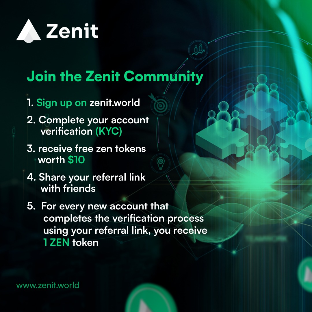Download APK Zenit App Referral Code Free ZEN Token?
