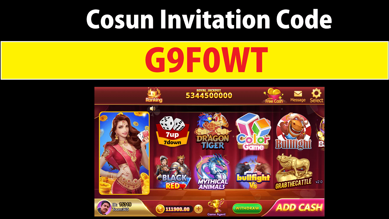 Download APK Cosun Invitation Code G9F0WT Get Free ₹100