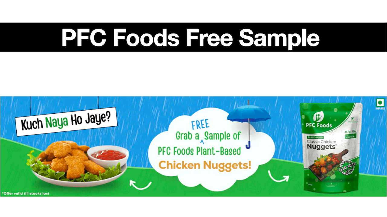 PFC Foods Free Sample 100gm Plant-Based Chicken Nuggets