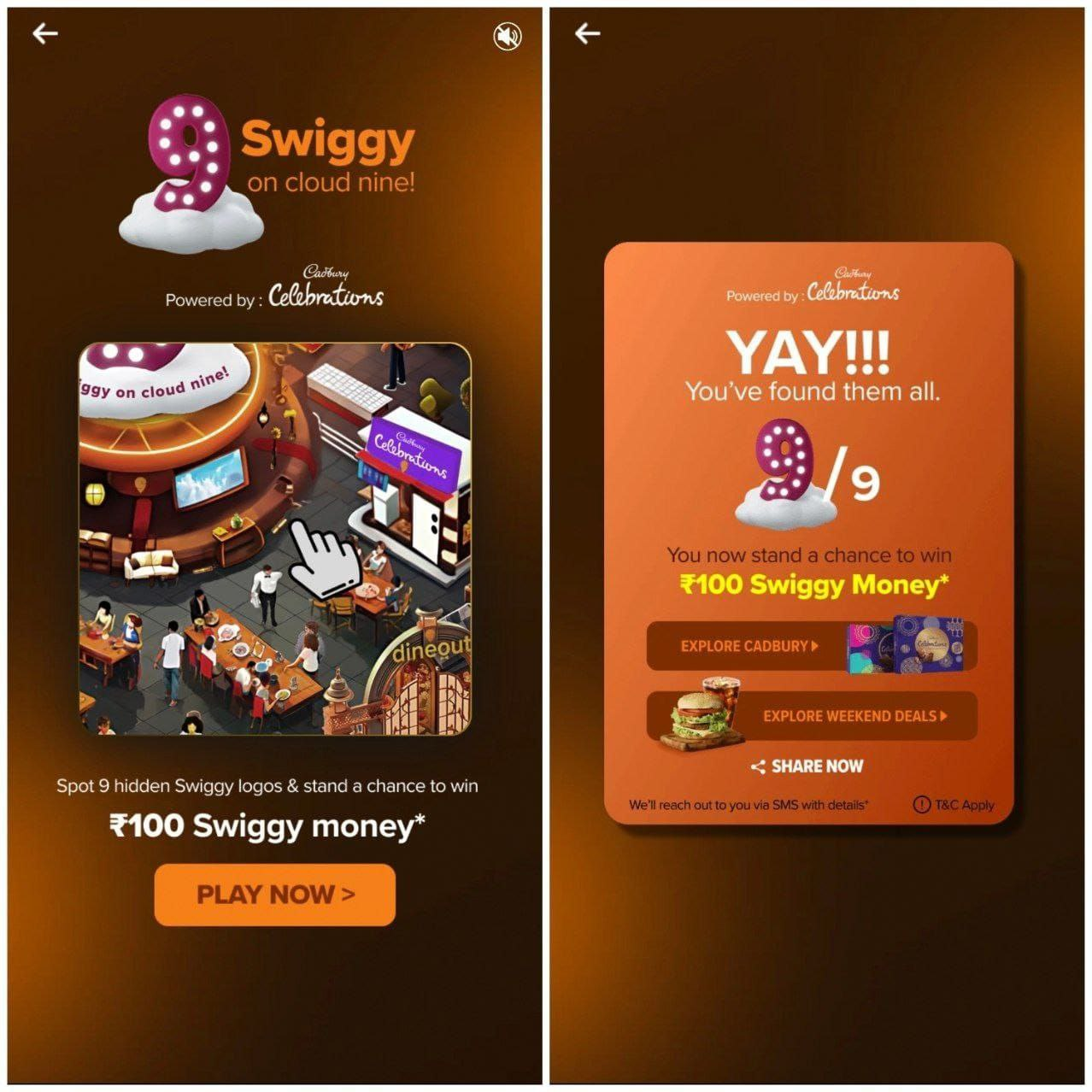 Swiggy Cloud Nine Offer: Spot & Win Free ₹100 Swiggy Cash 