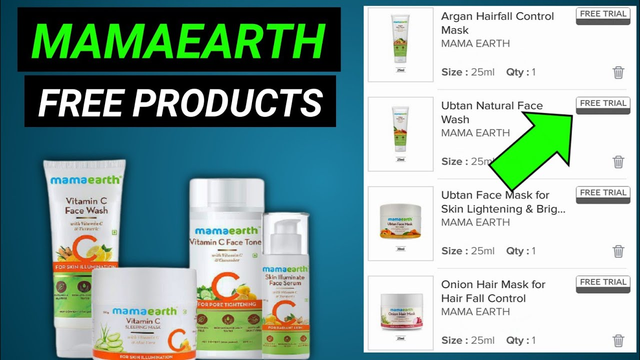 MamaEarth Free Sample 2023: Coupon Code Get Free Trial