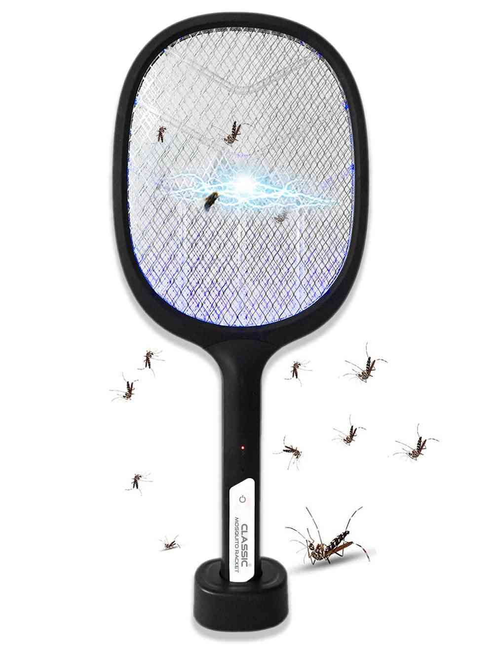 Classic Mosquito Racket with Rechargeable Insect Killer