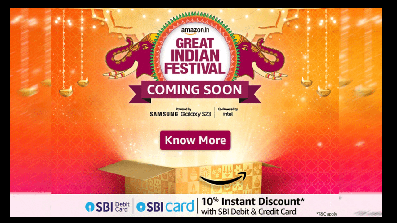 Amazon Great Indian Festival Sale October 2023