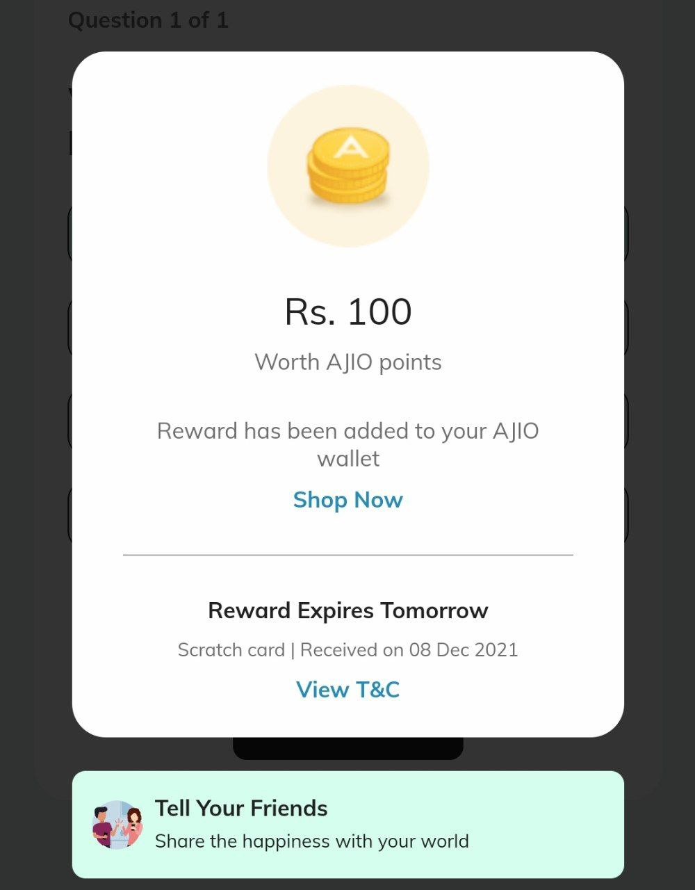 Download APK Ajio Invite Code Get Free Cash ₹100 Refer Earn