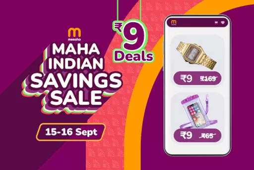 Meesho Maha Indian Savings Sale 15th to 16th September 2023