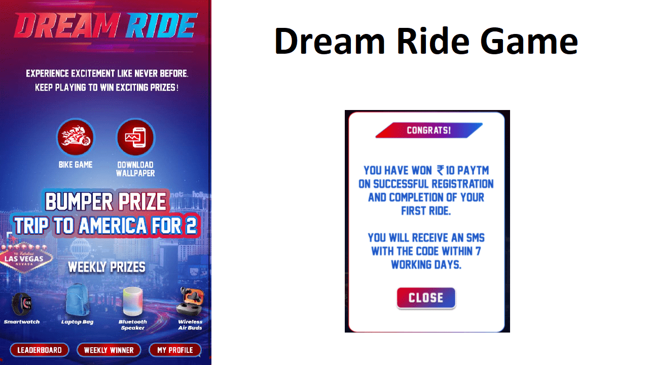 Download APK Dream Ride Game Play and Win Free ₹10 Paytm
