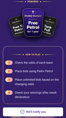How to Play Park+ Petrol League Win Free Petrol?