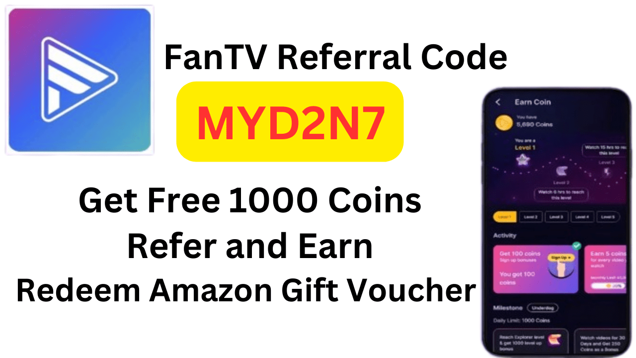 FanTV Referral Code: Get Free Coins Redeem Amazon Voucher