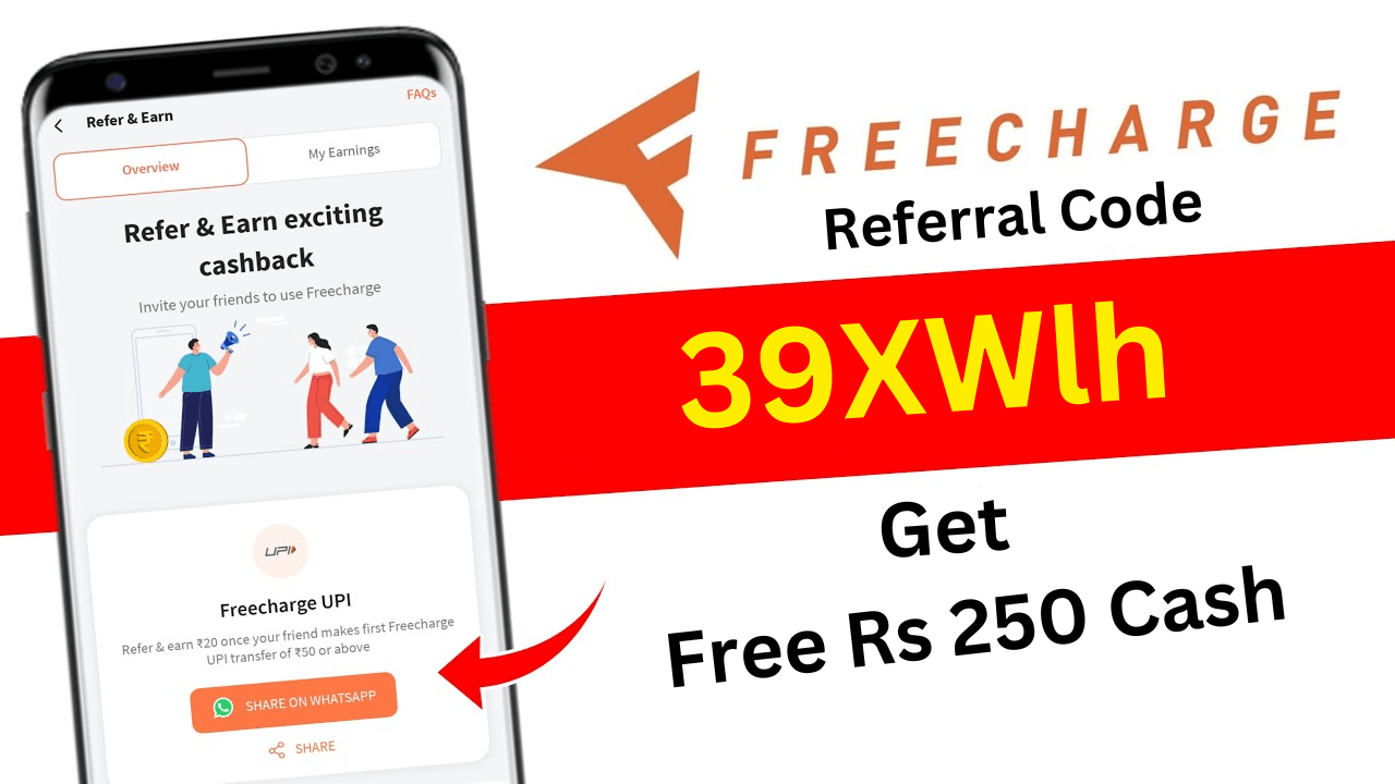 Freecharge Referral Code Get Free ₹50 Cash Bonus