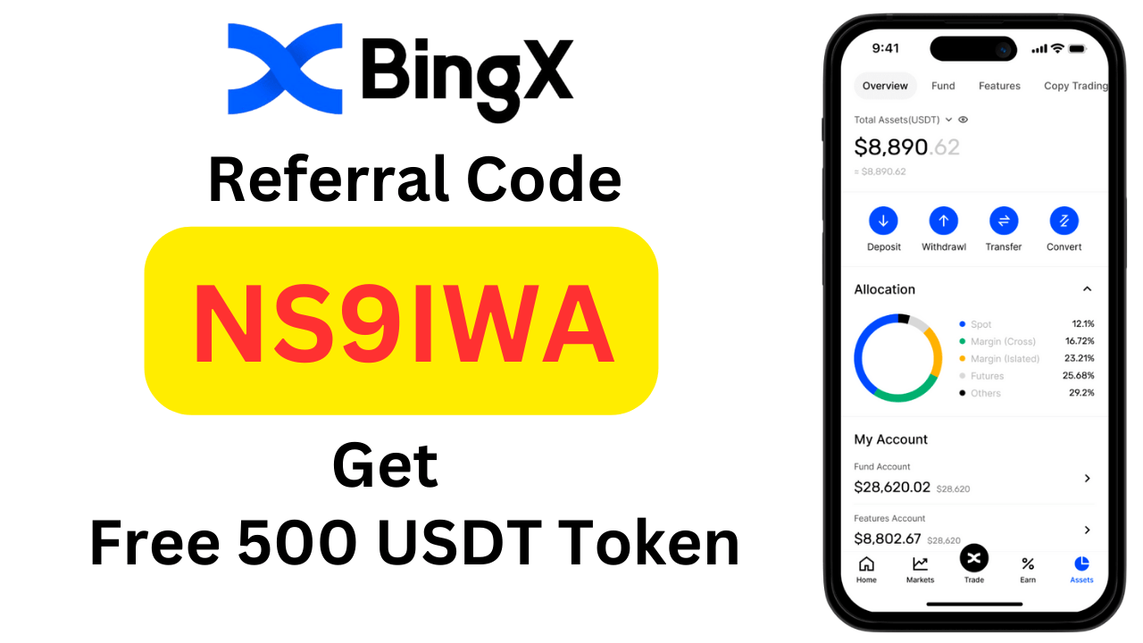 Download APK BingX Referral Code Get Free $5000 USDT Token