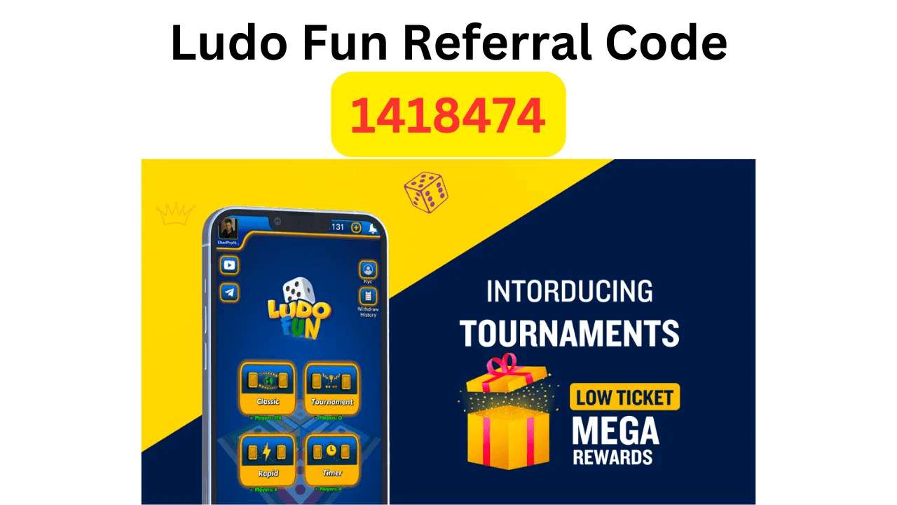 Download APK Ludo Fun Referral Code Get Free ₹100 Signup