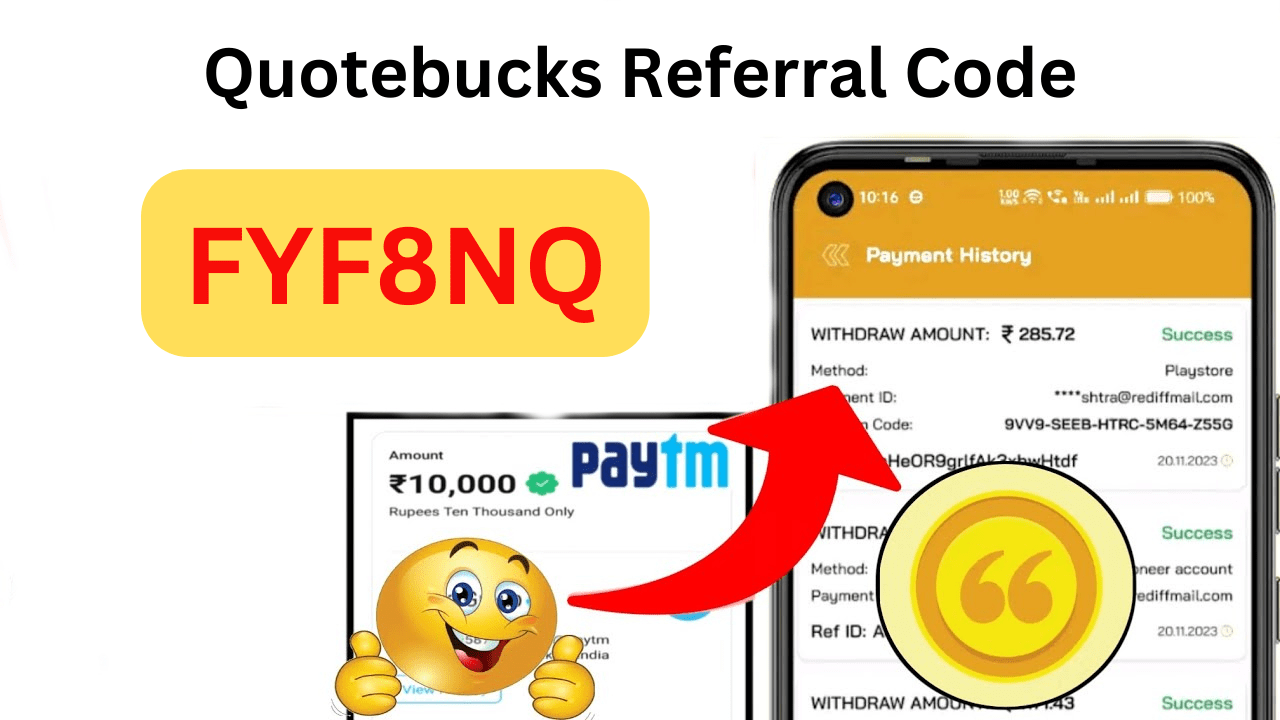 Download APK Quotebucks Referral Code Get Free 1000 Coins