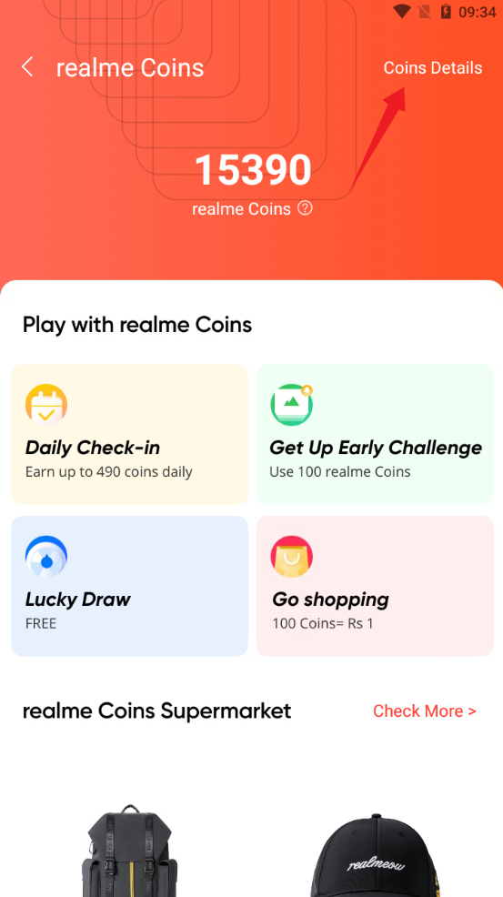 What is the exchange value of realme Coins?