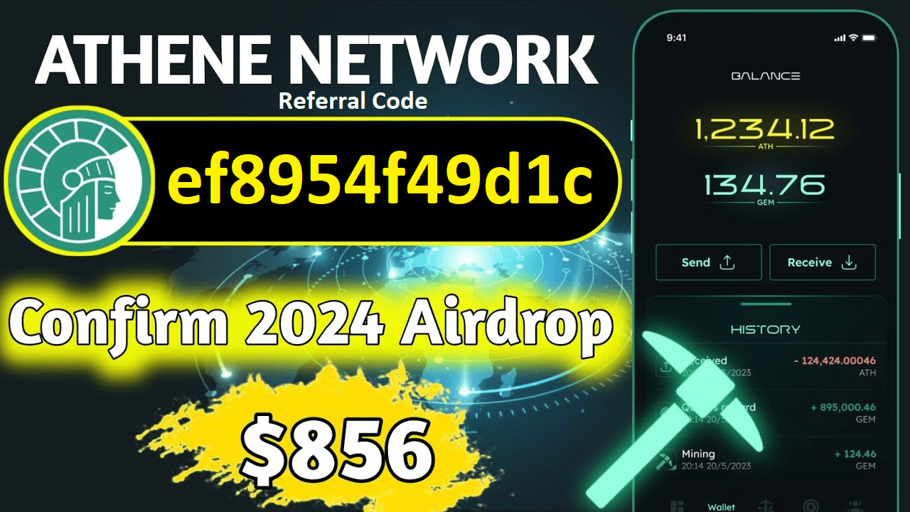 Download APK Athene Network Referral Code Get Free Coins