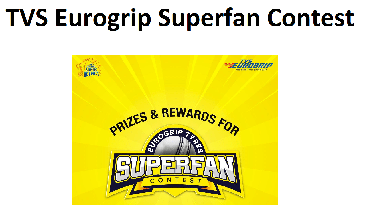 TVS Eurogrip Superfan Contest Win Free Prizes & Rewards
