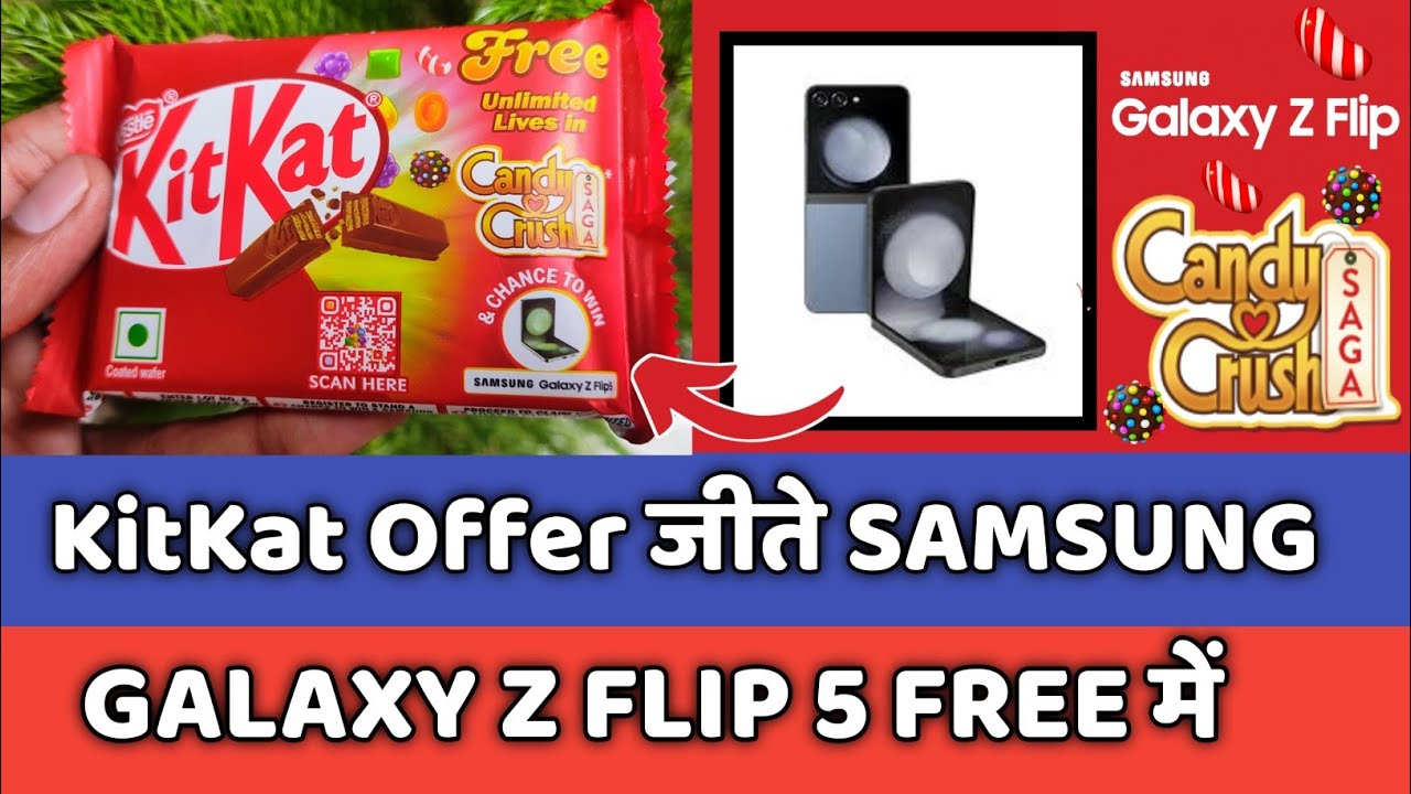 KitKat Candy Crush Saga Contest Win Daily Samsung Z Flip 5 Phone