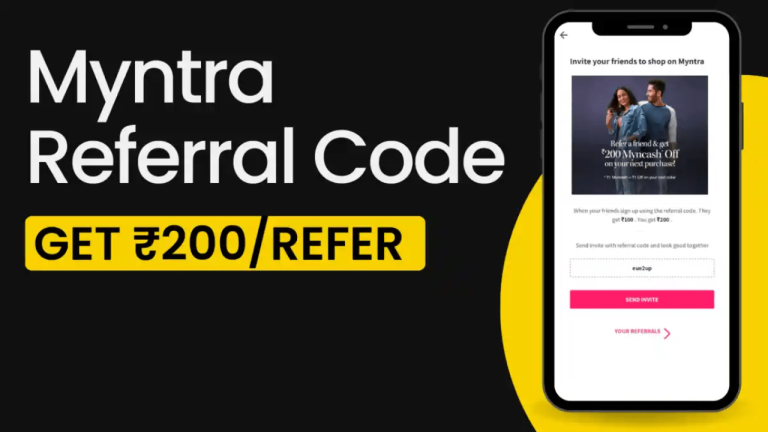 Myntra Referral Code Get Free Rs 300 MynCash