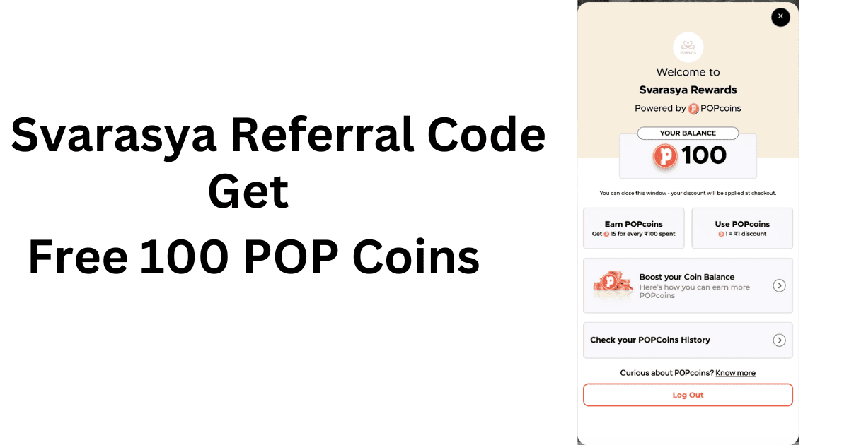 Svarasya Referral Code to Get Free 100 POP Coins