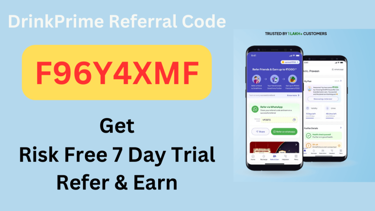 DrinkPrime Referral Code Get Free 7 Day Risk Free Trial