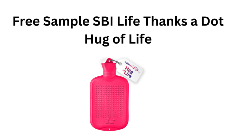 Free Sample SBI Life Thanks a Dot Hug of Life