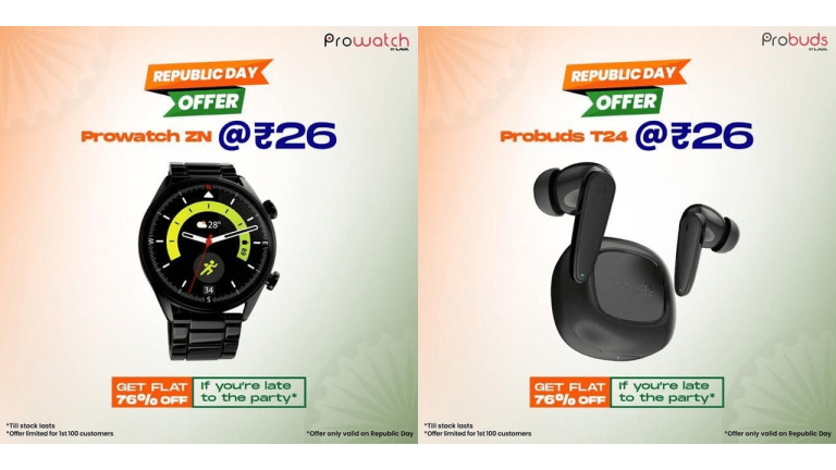 Lava Republic Day Offer Get Smartwatch & Earbuds at ₹26