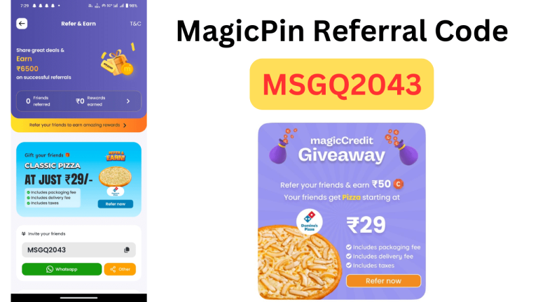 MagicPin Referral Code Get Free MagicCredit Rs 50