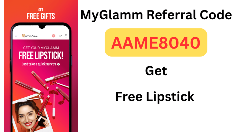 MyGlamm Referral Code AAME8040 Get Free Lipstick