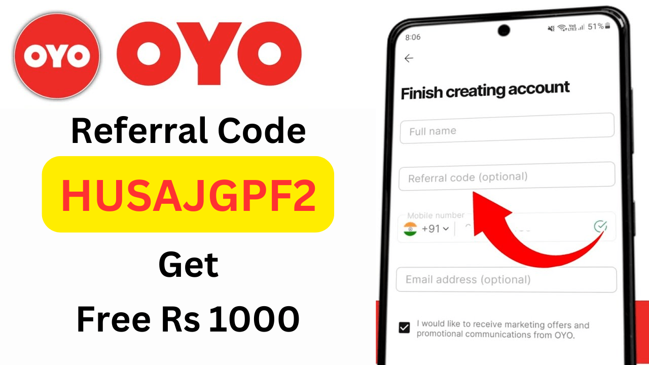 OYO Rooms Referral Code Get Free Rs 1000 Money