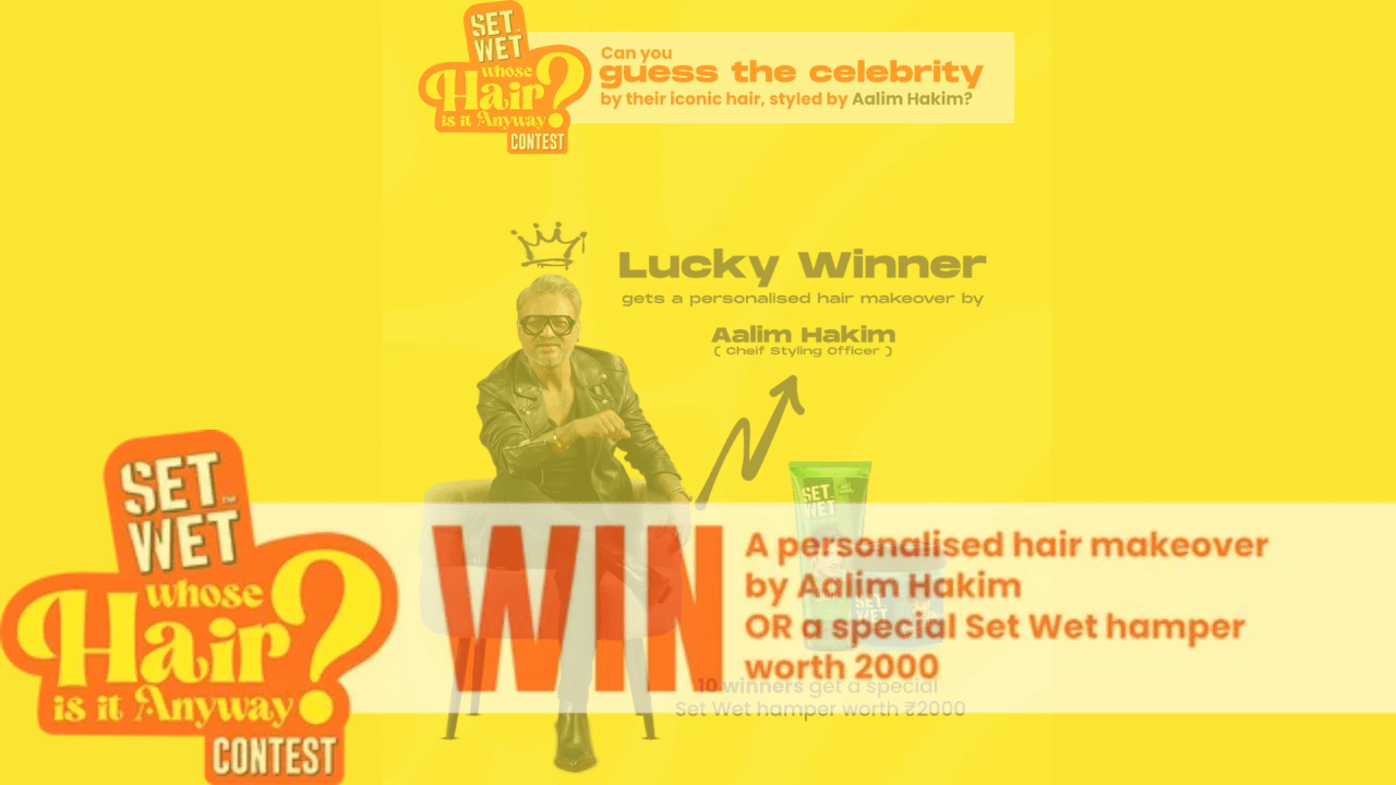 Set Wet Whose Hair is it Anyway? Contest Win Free ₹2000