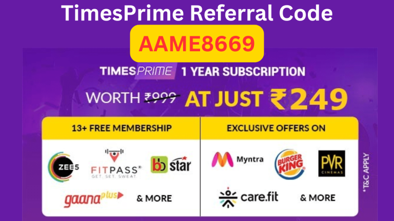 TimesPrime Referral Code to Get ₹400 Off + 150 Supercoins