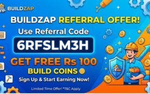 Use BuildZap Referral Code to get a free Build Coin 500
